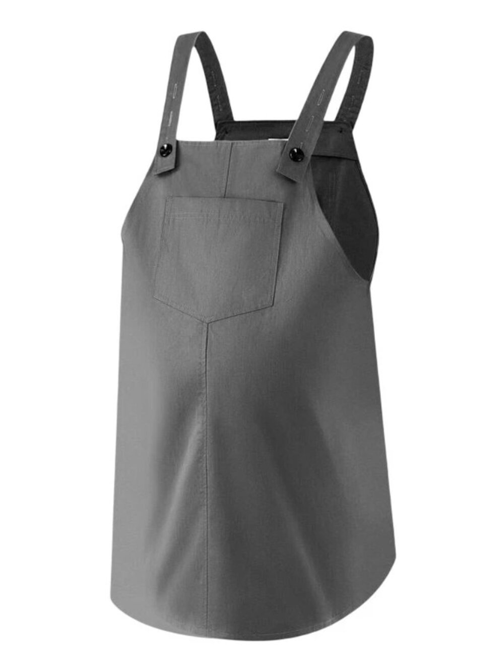 Halova Capistrano Standard Maternity Anti-Radiation Pinafore in Gray - sz XL